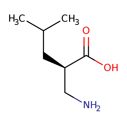 Pentanoic acid, 2-(aminomethyl)-4-methyl-, (2R)-