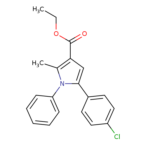 ethyl 5-(4-chlorophenyl)-2-methyl-1-phenyl-1H-pyrrole-3-carboxylate