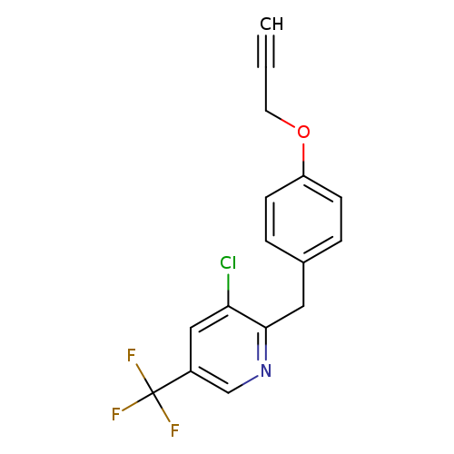 3-chloro-2-{[4-(prop-2-yn-1-yloxy)phenyl]methyl}-5-(trifluoromethyl)pyridine