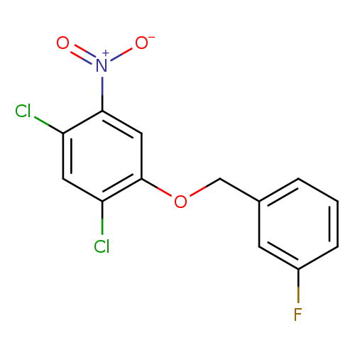 1,5-Dichloro-2-[(3-fluorophenyl)methoxy]-4-nitrobenzene