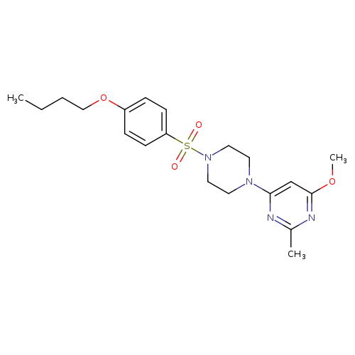 4-[4-(4-butoxybenzenesulfonyl)piperazin-1-yl]-6-methoxy-2-methylpyrimidine