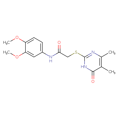 N-(3,4-dimethoxyphenyl)-2-[(4,5-dimethyl-6-oxo-1,6-dihydropyrimidin-2-yl)sulfanyl]acetamide