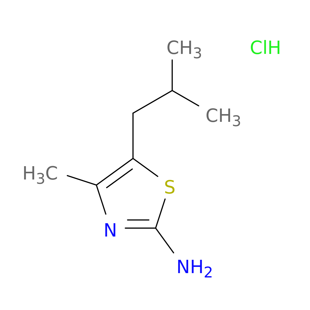 4-methyl-5-(2-methylpropyl)-1,3-thiazol-2-amine hydrochloride