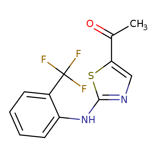 1-(2-((2-(Trifluoromethyl)phenyl)amino)thiazol-5-yl)ethanone