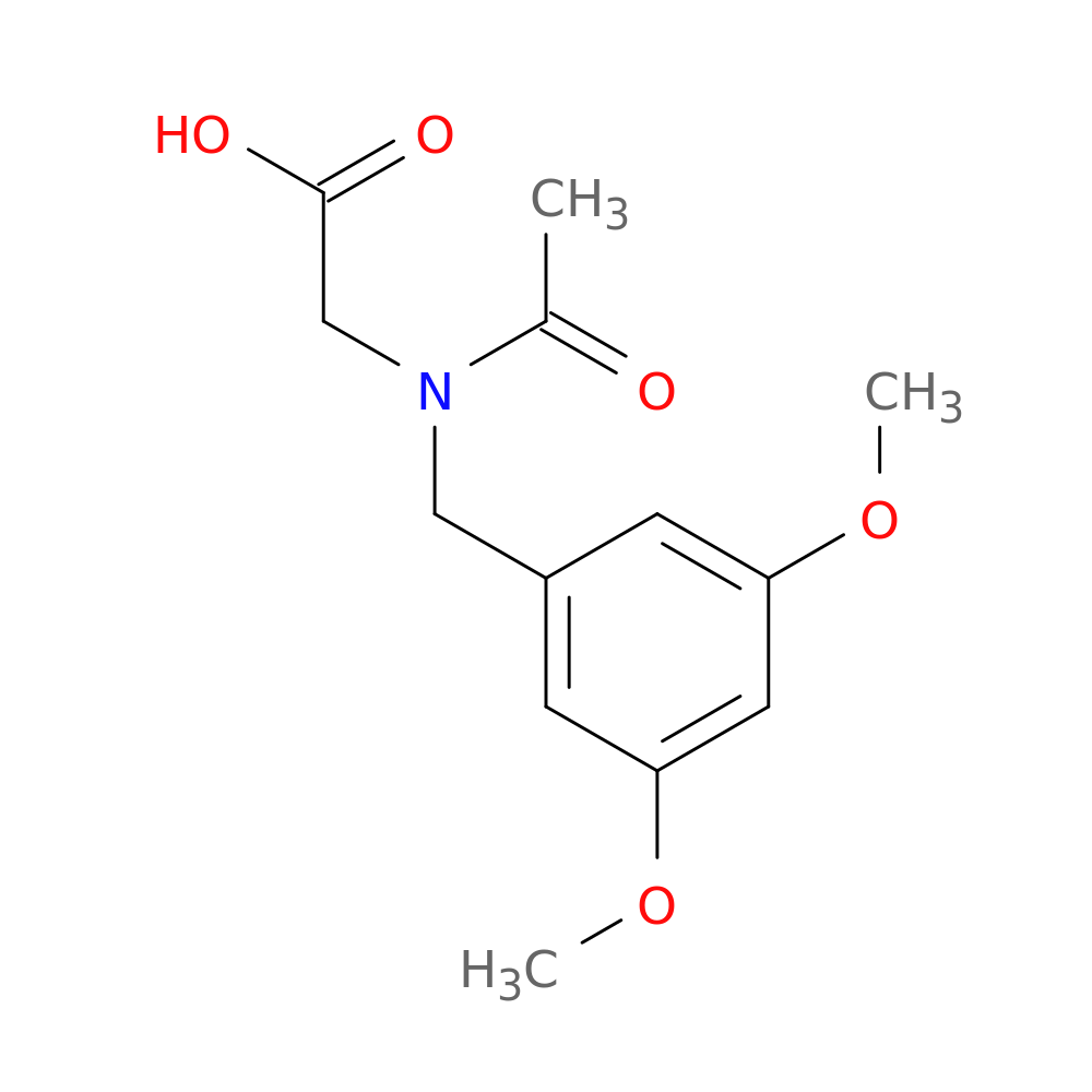 2-{N-[(3,5-dimethoxyphenyl)methyl]acetamido}acetic acid