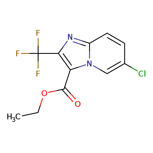 ethyl 6-chloro-2-(trifluoromethyl)imidazo[1,2-a]pyridine-3-carboxylate
