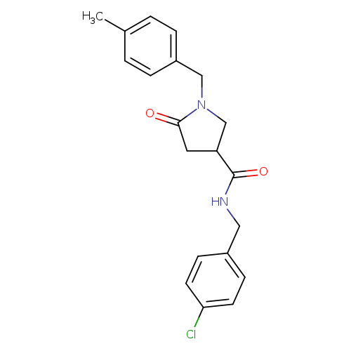 N-[(4-chlorophenyl)methyl]-1-[(4-methylphenyl)methyl]-5-oxopyrrolidine-3-carboxamide