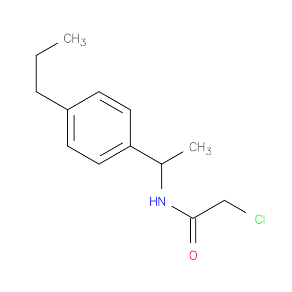 2-chloro-N-[1-(4-propylphenyl)ethyl]acetamide