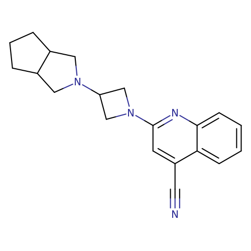 2-(3-{octahydrocyclopenta[c]pyrrol-2-yl}azetidin-1-yl)quinoline-4-carbonitrile