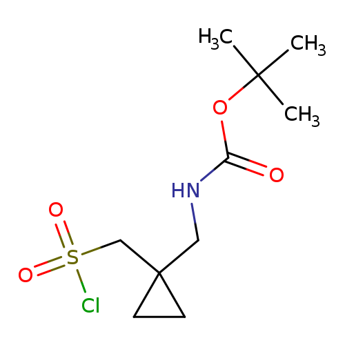 tert-butylN-({1-[(chlorosulfonyl)methyl]cyclopropyl}methyl)carbamate