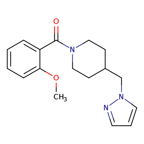 1-(2-methoxybenzoyl)-4-[(1H-pyrazol-1-yl)methyl]piperidine