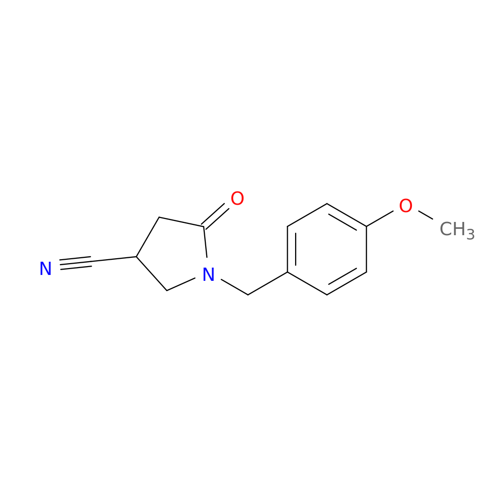1-(4-Methoxybenzyl)-5-oxopyrrolidine-3-carbonitrile