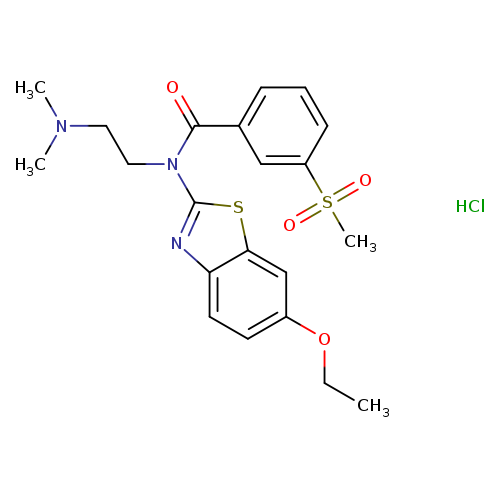 N-[2-(dimethylamino)ethyl]-N-(6-ethoxy-1,3-benzothiazol-2-yl)-3-methanesulfonylbenzamide hydrochloride