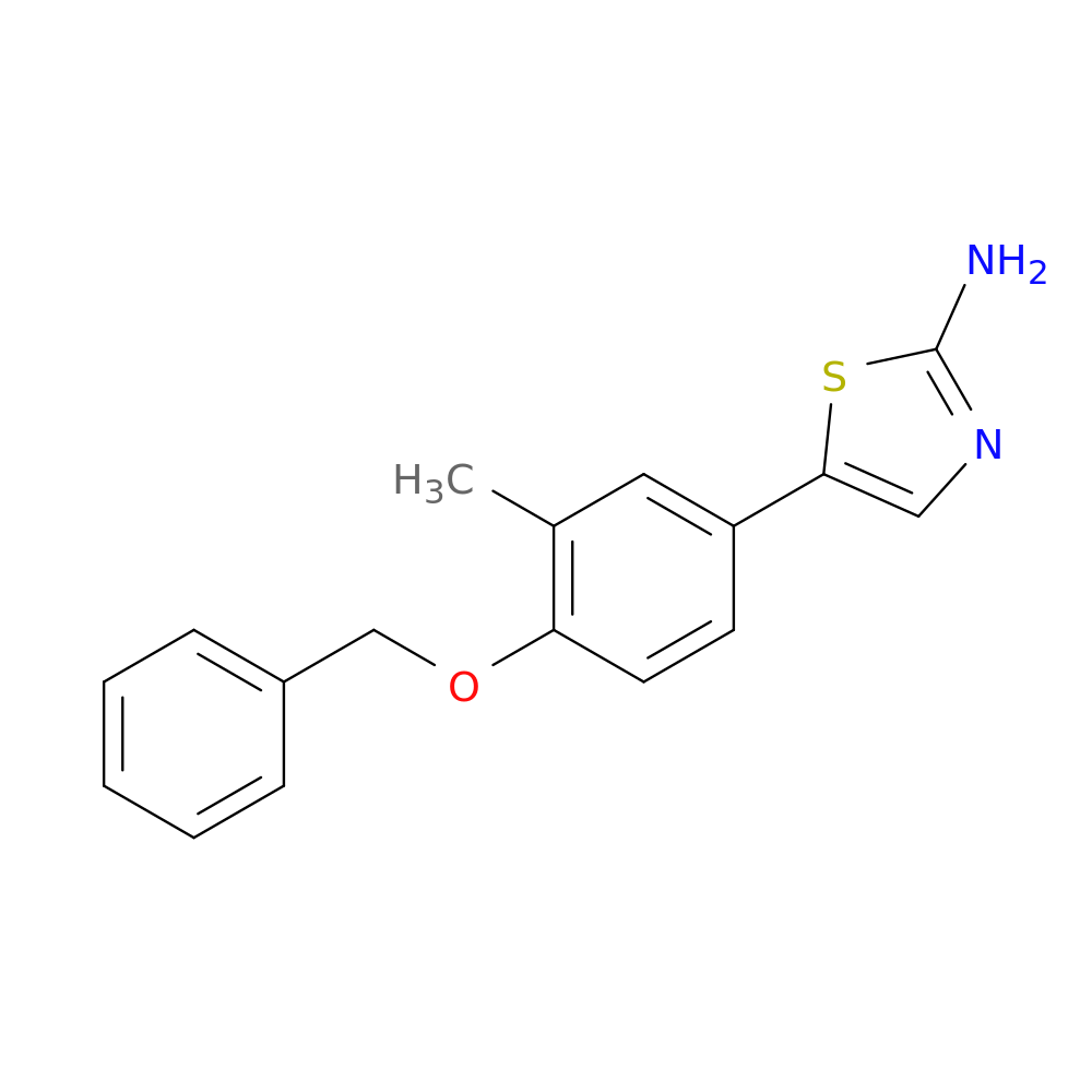 5-(4-(Benzyloxy)-3-methylphenyl)thiazol-2-amine