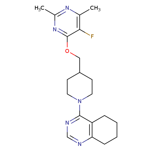 4-(4-{[(5-fluoro-2,6-dimethylpyrimidin-4-yl)oxy]methyl}piperidin-1-yl)-5,6,7,8-tetrahydroquinazoline