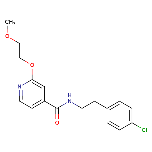 N-[2-(4-chlorophenyl)ethyl]-2-(2-methoxyethoxy)pyridine-4-carboxamide
