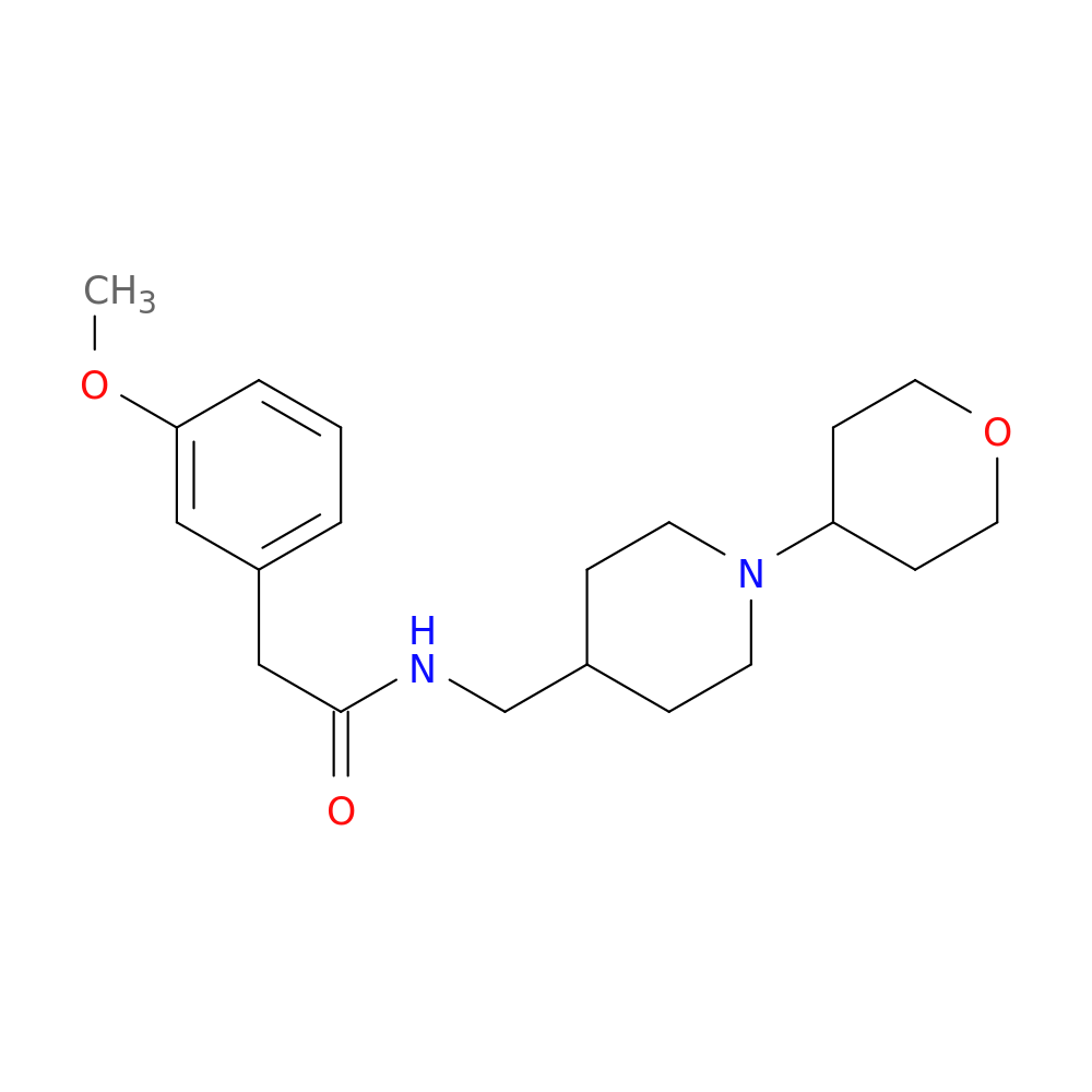 2-(3-methoxyphenyl)-N-{[1-(oxan-4-yl)piperidin-4-yl]methyl}acetamide
