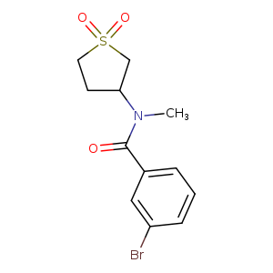 3-bromo-N-(1,1-dioxo-1lambda6-thiolan-3-yl)-N-methylbenzamide