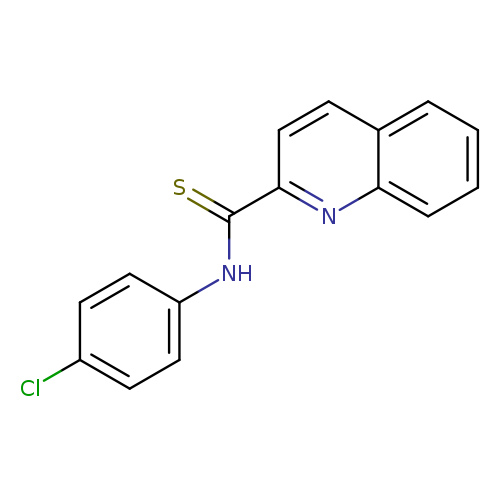 N-(4-chlorophenyl)quinoline-2-carbothioamide