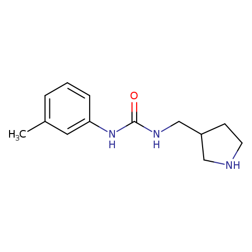 1-(3-methylphenyl)-3-[(pyrrolidin-3-yl)methyl]urea