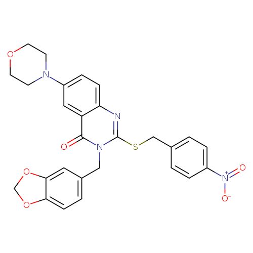 3-[(2H-1,3-benzodioxol-5-yl)methyl]-6-(morpholin-4-yl)-2-{[(4-nitrophenyl)methyl]sulfanyl}-3,4-dihydroquinazolin-4-one
