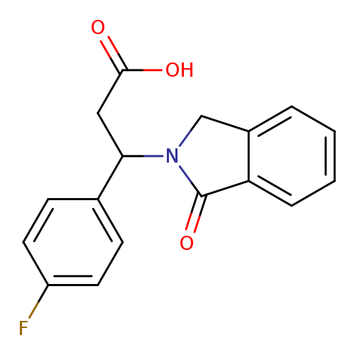 3-(4-Fluorophenyl)-3-(1-oxo-1,3-dihydro-2h-isoindol-2-yl)propanoic acid