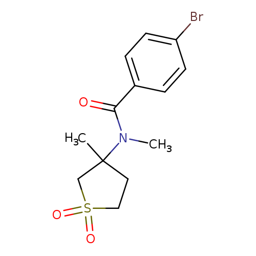4-bromo-N-methyl-N-(3-methyl-1,1-dioxo-1lambda6-thiolan-3-yl)benzamide