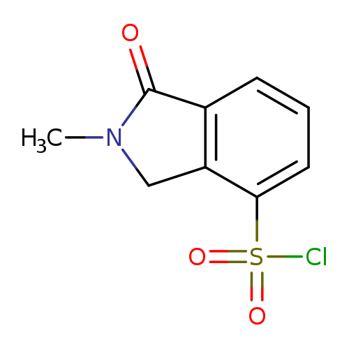 2-methyl-1-oxo-2,3-dihydro-1H-isoindole-4-sulfonylchloride