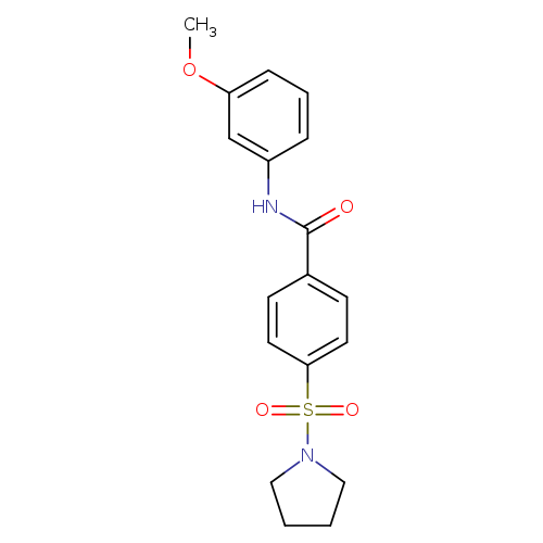 N-(3-methoxyphenyl)-4-(pyrrolidine-1-sulfonyl)benzamide