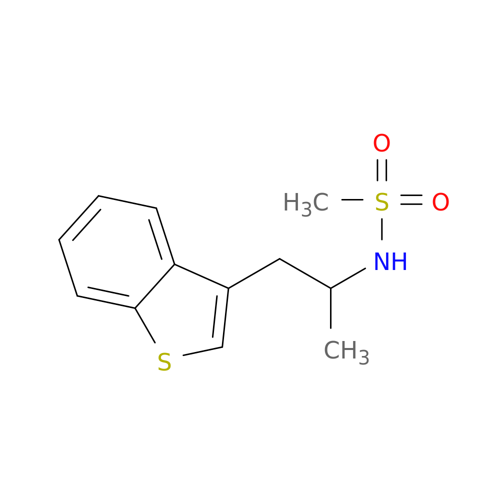 N-[1-(1-benzothiophen-3-yl)propan-2-yl]methanesulfonamide