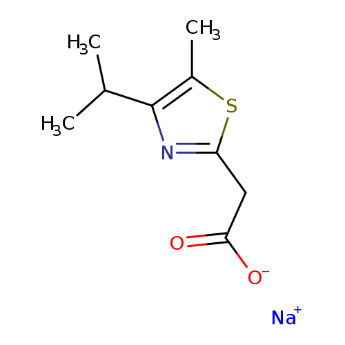 sodium 2-[5-methyl-4-(propan-2-yl)-1,3-thiazol-2-yl]acetate