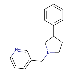 3-[(3-phenylpyrrolidin-1-yl)methyl]pyridine