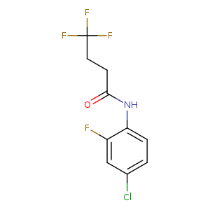 N-(4-chloro-2-fluorophenyl)-4,4,4-trifluorobutanamide