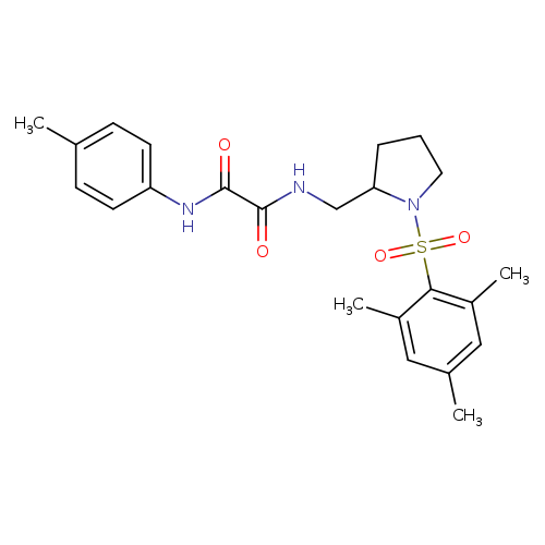 N'-(4-methylphenyl)-N-{[1-(2,4,6-trimethylbenzenesulfonyl)pyrrolidin-2-yl]methyl}ethanediamide