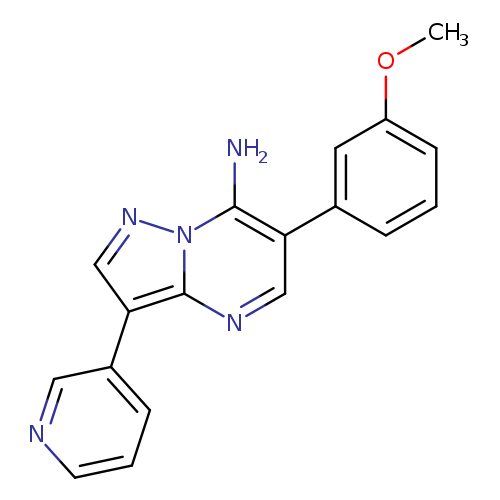Pyrazolo[1,5-a]pyrimidin-7-amine, 6-(3-methoxyphenyl)-3-(3-pyridinyl)-