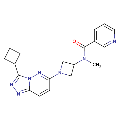 N-(1-{3-cyclobutyl-[1,2,4]triazolo[4,3-b]pyridazin-6-yl}azetidin-3-yl)-N-methylpyridine-3-carboxamide