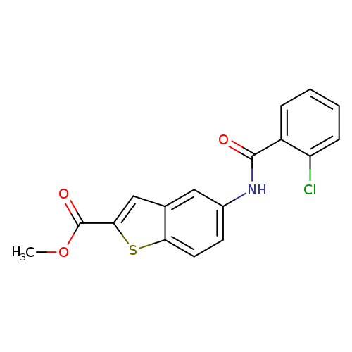 methyl 5-(2-chlorobenzamido)-1-benzothiophene-2-carboxylate