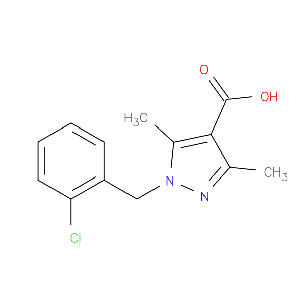 1-[(2-chlorophenyl)methyl]-3,5-dimethyl-1h-pyrazole-4-carboxylic acid