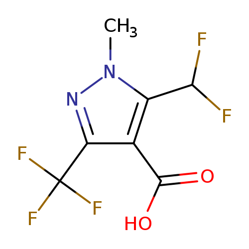 5-(difluoromethyl)-1-methyl-3-(trifluoromethyl)-1H-pyrazole-4-carboxylic acid