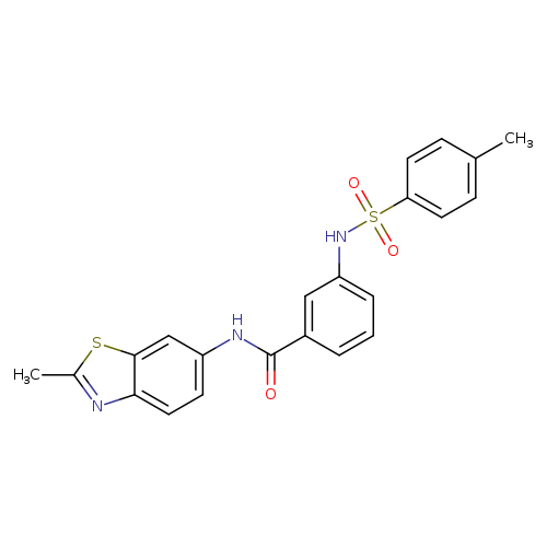 N-(2-methyl-1,3-benzothiazol-6-yl)-3-(4-methylbenzenesulfonamido)benzamide
