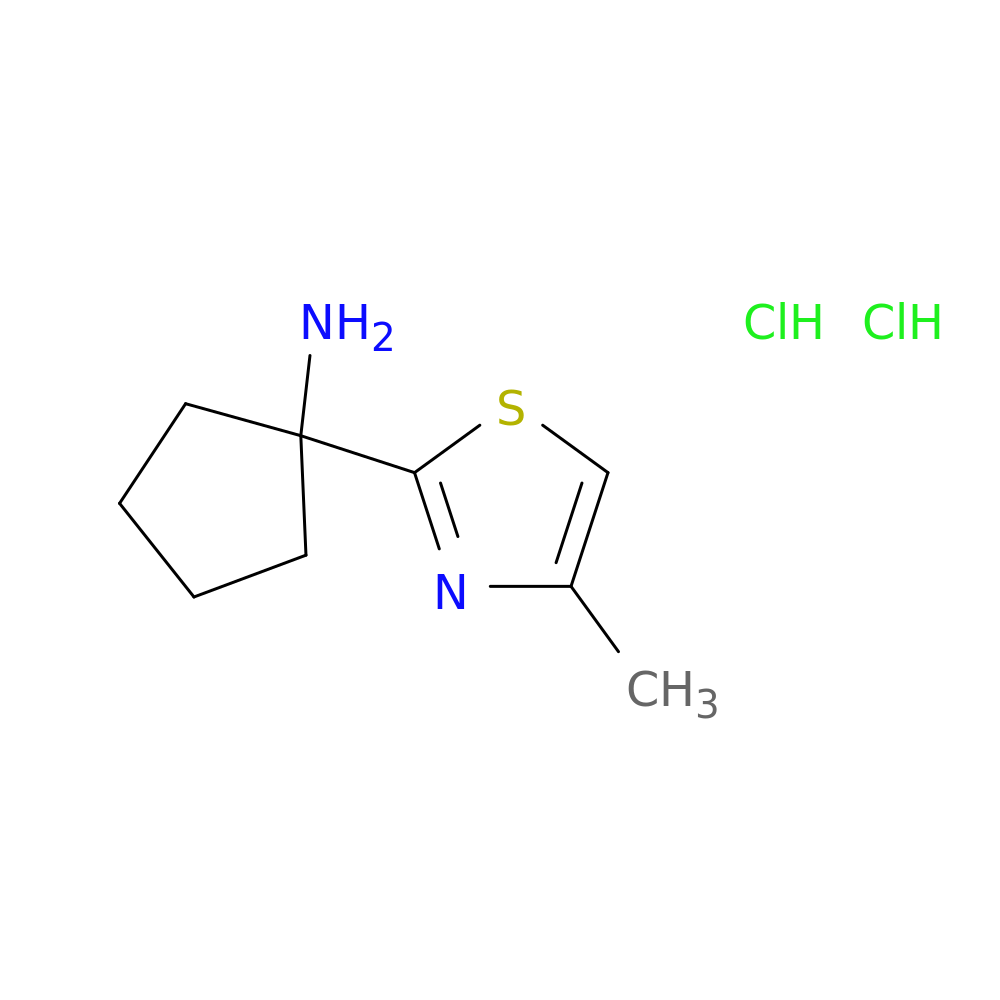 1-(4-methyl-1,3-thiazol-2-yl)cyclopentan-1-amine dihydrochloride