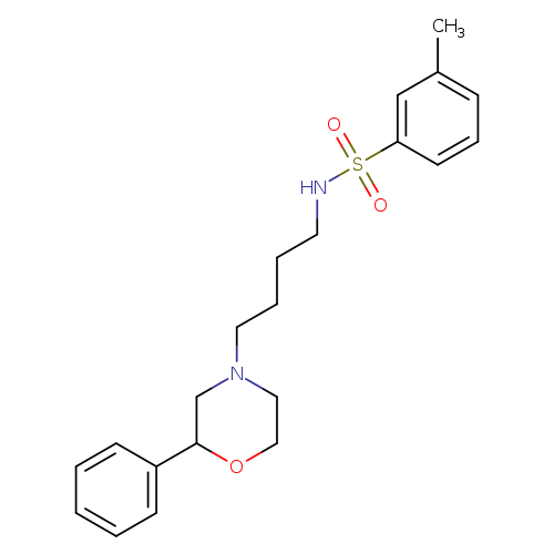3-methyl-N-[4-(2-phenylmorpholin-4-yl)butyl]benzene-1-sulfonamide