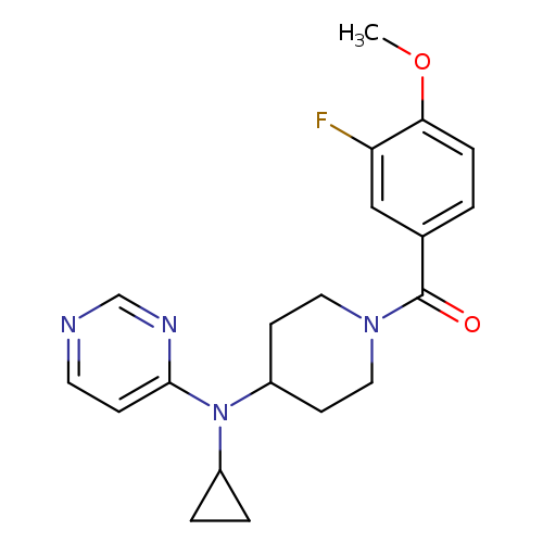 N-cyclopropyl-N-[1-(3-fluoro-4-methoxybenzoyl)piperidin-4-yl]pyrimidin-4-amine