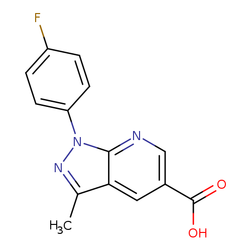 1-(4-fluorophenyl)-3-methyl-1H-pyrazolo[3,4-b]pyridine-5-carboxylic acid