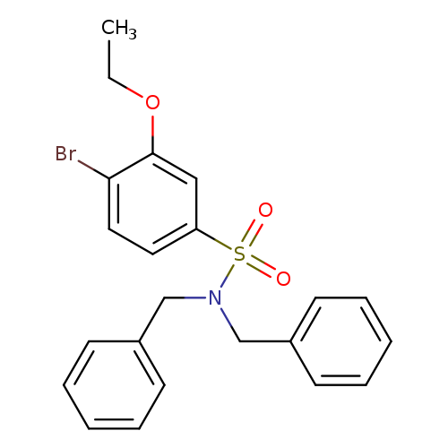N,N-dibenzyl-4-bromo-3-ethoxybenzene-1-sulfonamide