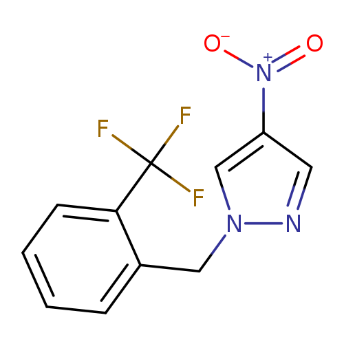 4-nitro-1-{[2-(trifluoromethyl)phenyl]methyl}-1H-pyrazole