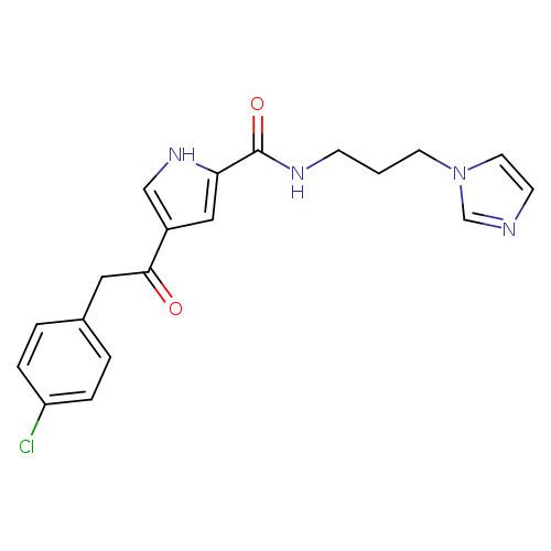 4-[2-(4-chlorophenyl)acetyl]-N-[3-(1H-imidazol-1-yl)propyl]-1H-pyrrole-2-carboxamide