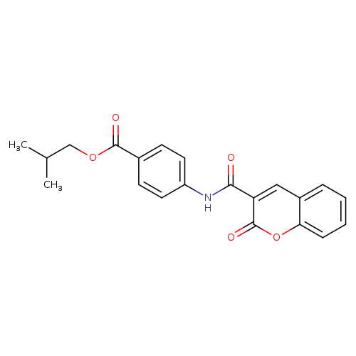 2-methylpropyl 4-(2-oxo-2H-chromene-3-amido)benzoate