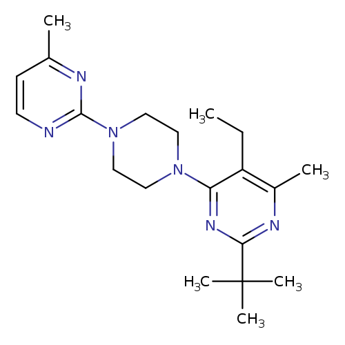 2-tert-butyl-5-ethyl-4-methyl-6-[4-(4-methylpyrimidin-2-yl)piperazin-1-yl]pyrimidine