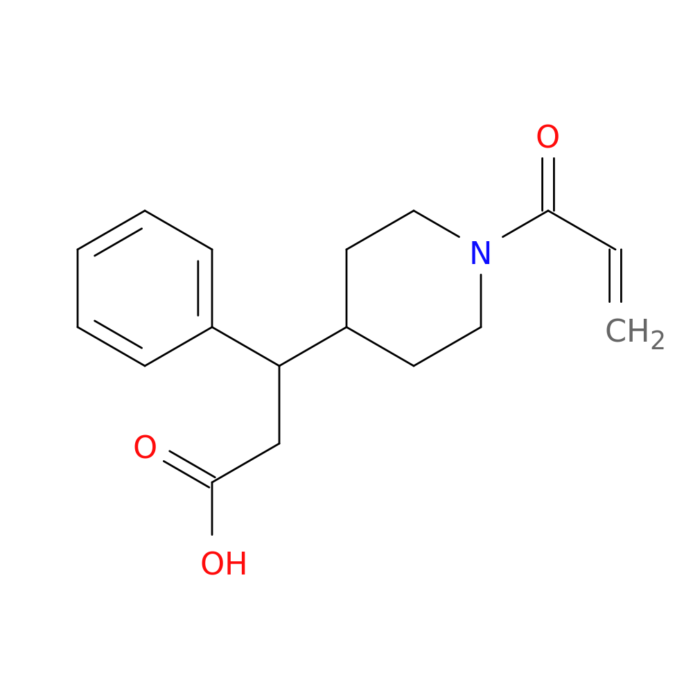 3-phenyl-3-[1-(prop-2-enoyl)piperidin-4-yl]propanoic acid